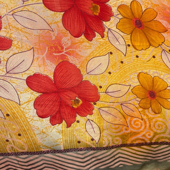 Colorful Vintage Silk Caftan - Picture 9 of 11